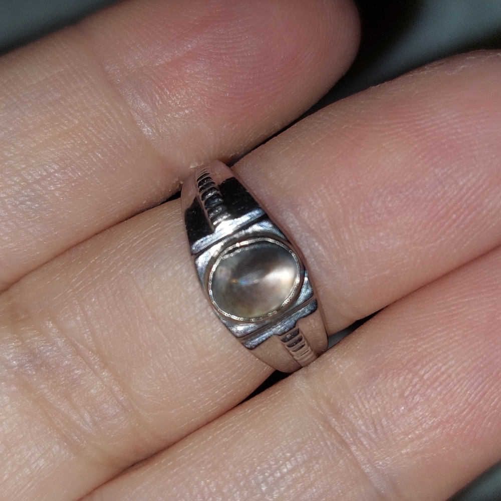 Silver Ring With Stone - image 1